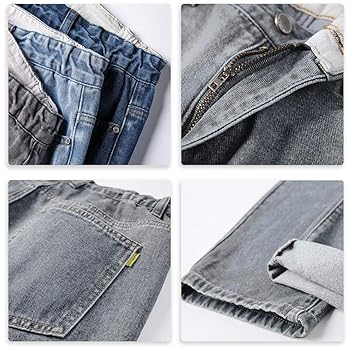 ゆ*や様  デニムパンツ Baggy Loose fit 34/30 ブラ MADE-블랭크-워싱-와이드-데님